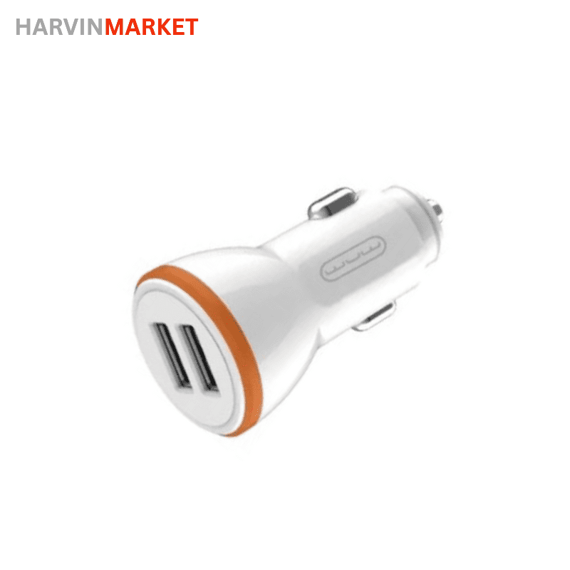 شارژر فندکی دو پورت USB فست شارژ مدل F036