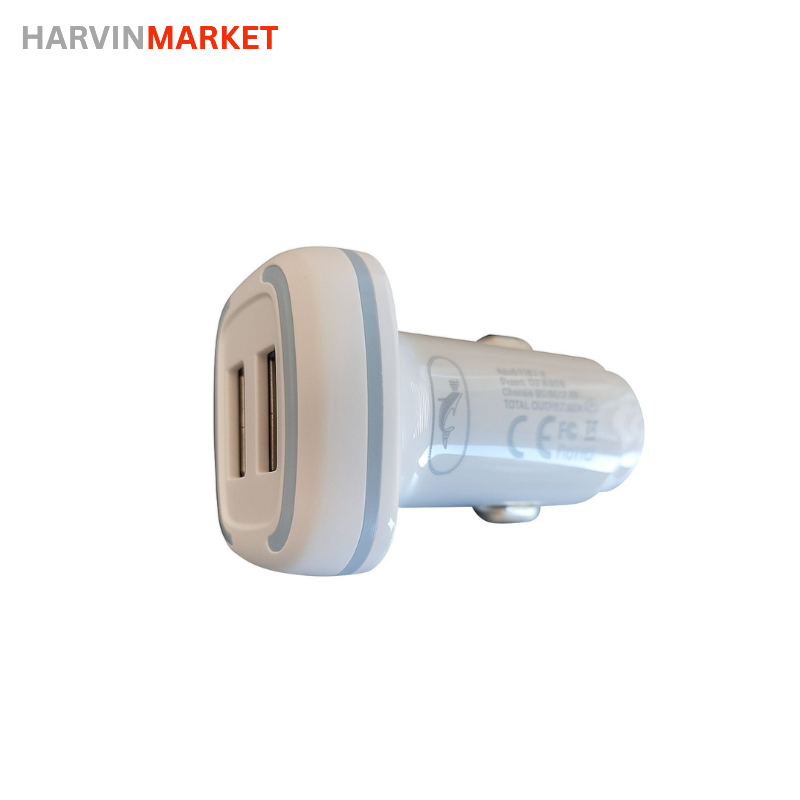 شارژر فندکی دو پورت USB فست شارژ مدل SZ18