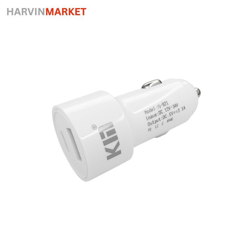 شارژر فندکی فست شارژ مدل K-C21 دو پورت