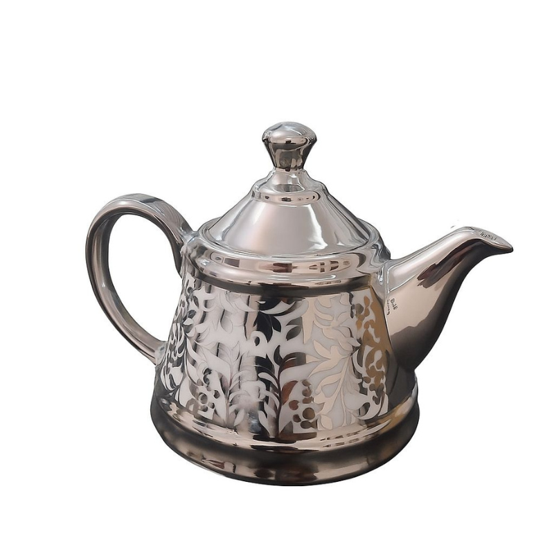 قوری چینی آبکاری شده مدل 0036