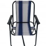 صندلی تاشو تک‌نفره مدل Portable، مناسب برای کمپینگ و طبیعت‌گردی، دارای دسته