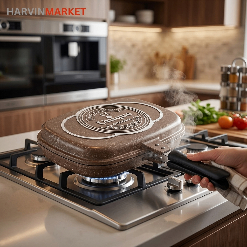 تابه یونیک چدن دوطرفه سایز 36 مدل 0025