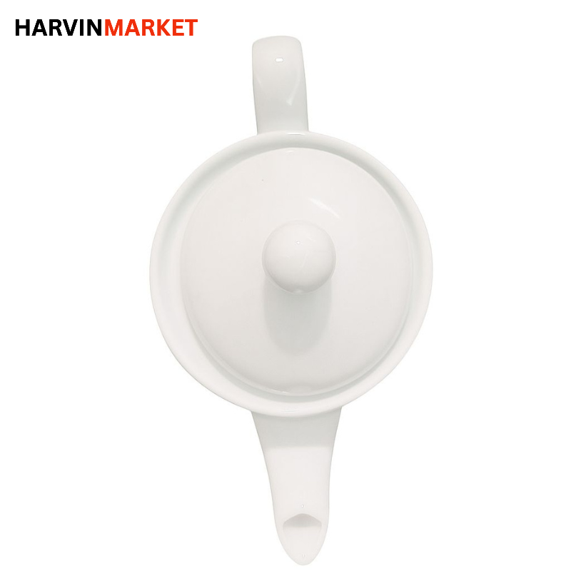 قوری چینی (Teapot) سفید لعاب دار