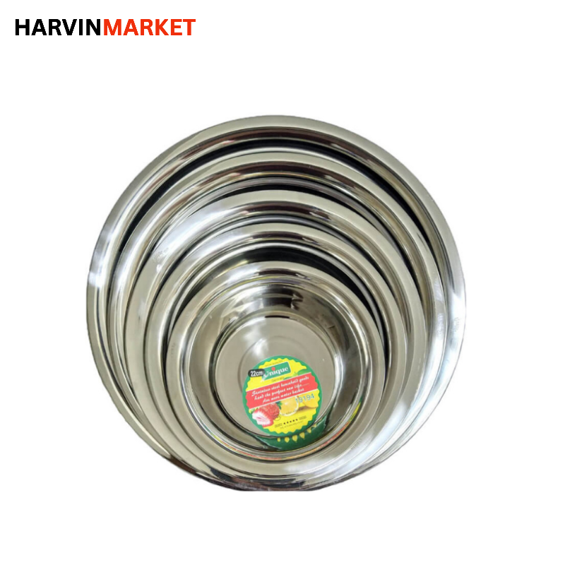 لگن استیل ضد زنگ مجموعه 5 عددی برند یونیک