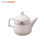 قوری چینی (Teapot) سفید لعاب دار مدل 0035 برند چینی پارس