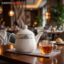 قوری چینی (Teapot) سفید لعاب دار مدل 0035 برند چینی پارس