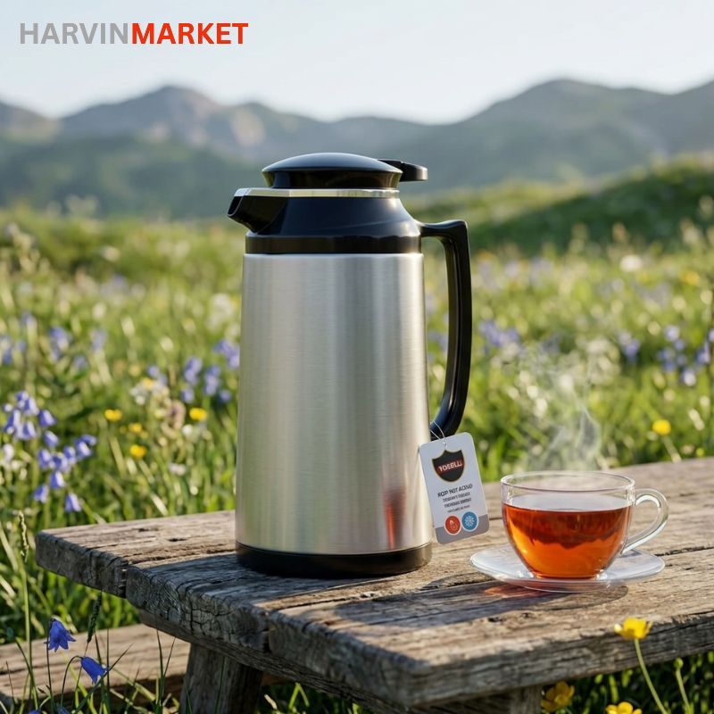 فلاسک استیل وکیوم (Vacuum Jug) از برند 1 لیتری NOBELL Kitchenware مدل 012-1
