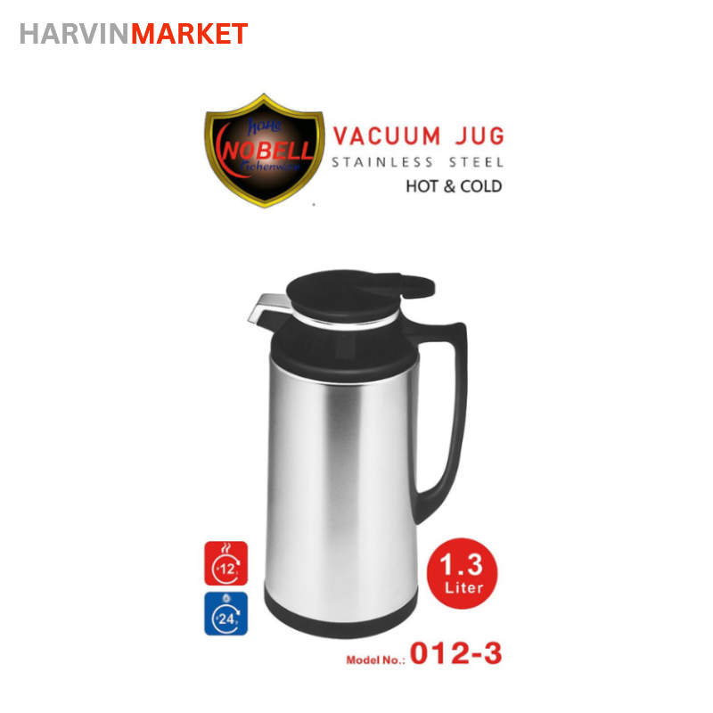 فلاسک استیل وکیوم (Vacuum Jug) از 1.3 لیتری NOBELL Kitchenware مدل 3-012