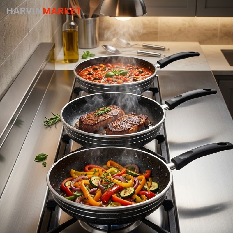 سرویس تابه 3 پارچه جهان پرتو مدل HM-840
