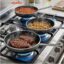 ماهیتابه گرانیتی تک دسته استیل ۳ تایی مدل HM-220
