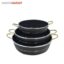 سرویس تابه 3 پارچه پرتو کف زنبوری نچسب کالا مدل زنبوری کد 840