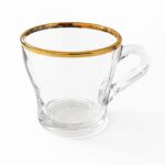 لیوان بلینک مکس بلوری دور طلایی مدل KTZB36 –بسته 6 عددی