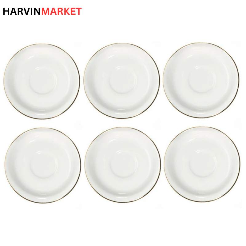 نعلبکی صنایع چینی تقدیس مدل لب طلائی