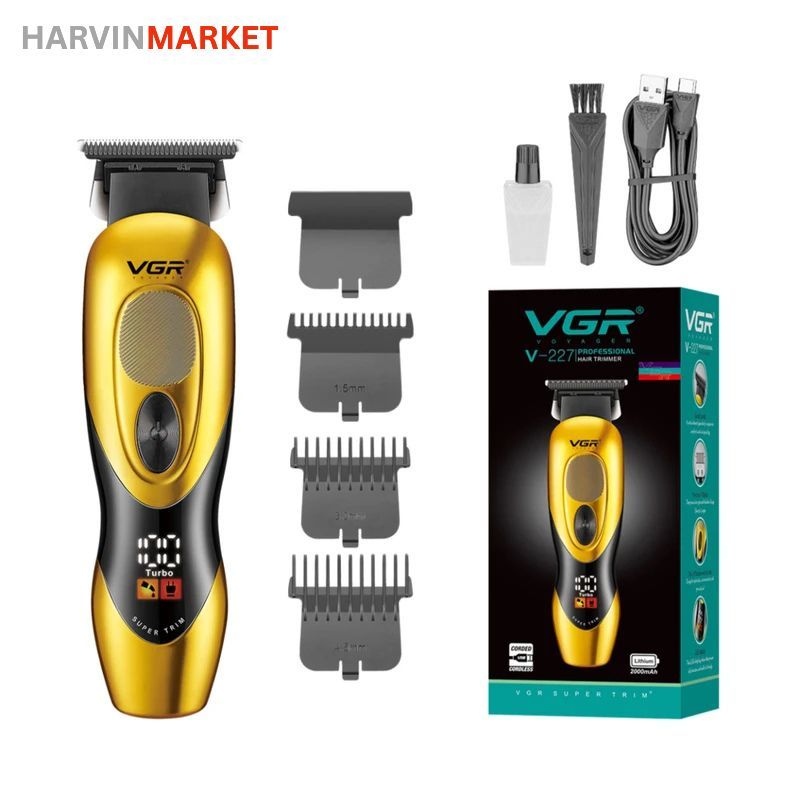 ماشین اصلاح موی سر و صورت شارژی وی جی ار مدل V-227