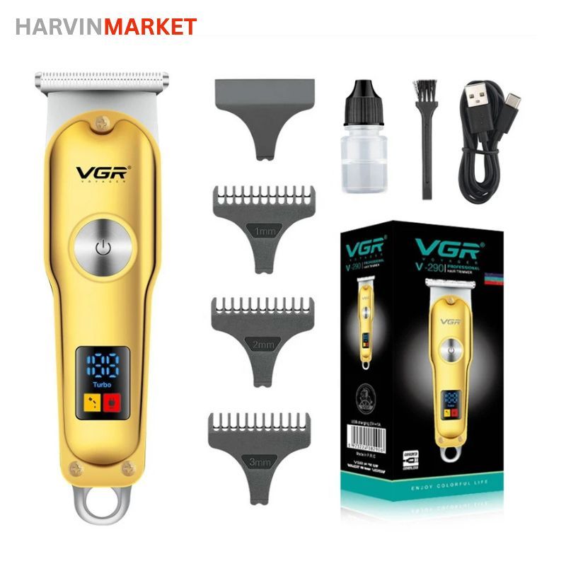 ماشین اصلاح موی سر و صورت شارژی وی جی ار مدل V-290