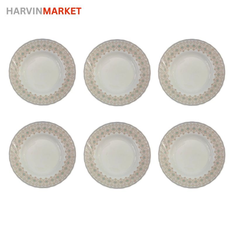 بشقاب خورشت خوری پارس اپال مدل تمام آنیتا بسته 6 عددی