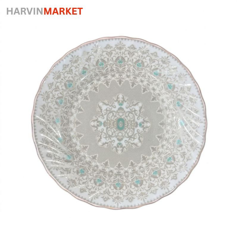 بشقاب میوه خوری پارس اپال مدل تمام آنیتا کد 200 بسته 6 عددی