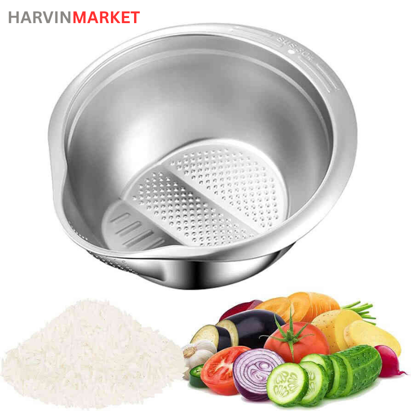 آبکش و آبگیر مدل برنج شوی استیل