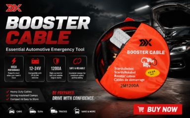 کابل باتری به باتری (Booster Cable / Jump Starter Cable) مدل DK
