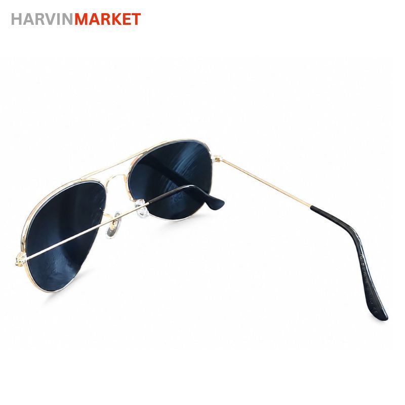 عینک آفتابی مردانه ری‌بن (Ray-Ban) مدل خلبانی - فریم طلایی و لنز G-15 مشکی