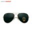 عینک آفتابی مردانه ری‌بن (Ray-Ban) مدل خلبانی - فریم طلایی و لنز G-15 مشکی
