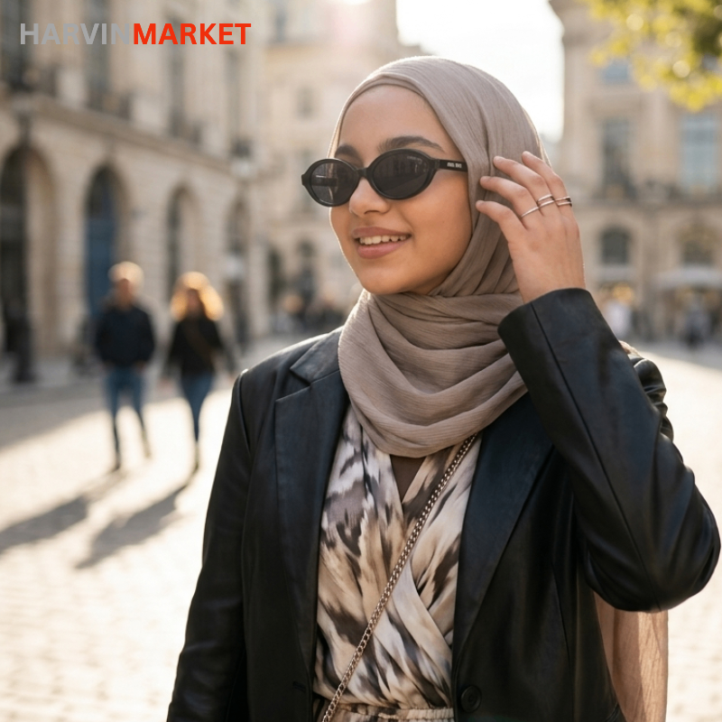 عینک زنانه طرح لاک‌پشتی مدل بیضی کلاسیک با شیشه مشکی