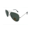 عینک آفتابی مردانه ری‌بن (Ray-Ban) مدل خلبانی – فریم نقره ای و لنز G-15 دودی