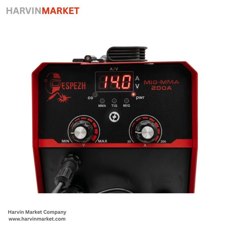 اینورتر جوشکاری 200 آمپر صنعتی اسپژ دو کاره با قابلیت جوش تو پودری (CO2) مدل ESP -200