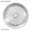 سینی رستورانی آلومینیومی سایز 30 مدل گلدار